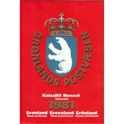 Greenland - Total assortment - 1981 - Årssett