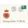 FDC - NK 937 - Kong Olav V 80 år - 1983