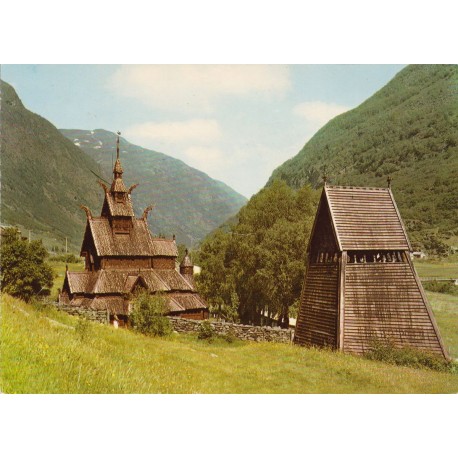 Borgund Stavkirke fra omkring år 1150 - Postkort