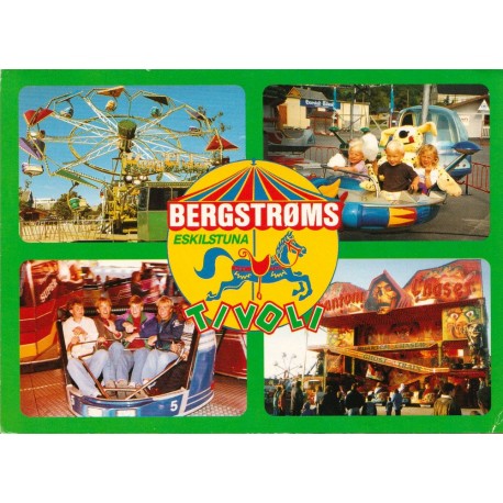 På Bergstrøms Tivoli - Eskilstuna - Sverige - Postkort