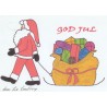 Anne-Lise Landberg - God Jul - Nisse med slede - Postkort