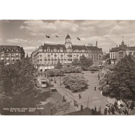 Oslo - Eidsvolls plass - Grand Hotell - Postkort