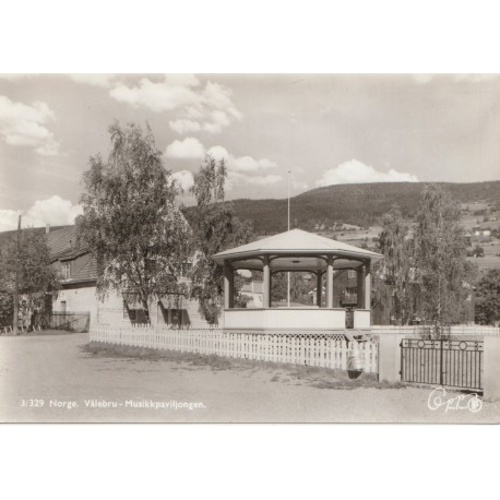 Vålebru - Musikkpaviljongen - Oppland - Postkort