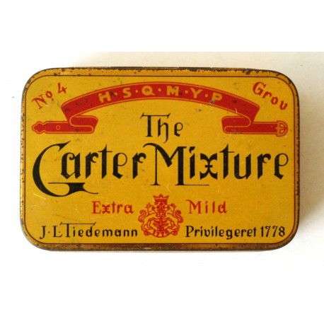 Gammel tobakksboks- The Carter Mixture