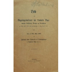 LOV om Bygningsvæsendet for Landets Byer (1910)