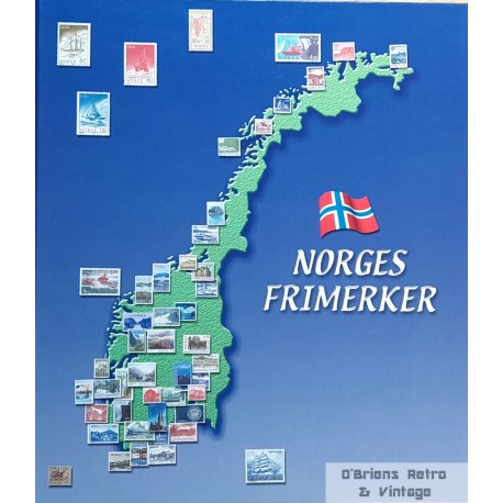 Skanfil Norge-album med lommer - 2 bind - Frimerkealbum