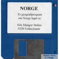 Norge - Et geografiprogram laget av Nils Mangor Stølen - Commodore Amiga