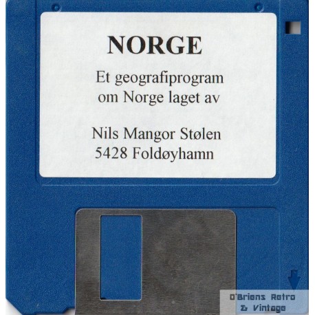 Norge - Et geografiprogram laget av Nils Mangor Stølen - Commodore Amiga