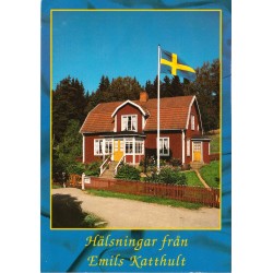 Emil i Lønneberget - Hälsningar från Emils Katthult - Mangårdsbyggnaden - Sverige - Postkort