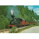 Setesdalsbanen - Passasjertog på museumsjernbanen straks etter Grovane - Postkort