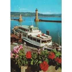 MS Lindau im Bodensee - Bodensee-Motorschiff - Skip - Postkort