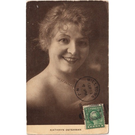 Kathryn Osterman - Amerikansk skuespieller - Portrett - Postkort
