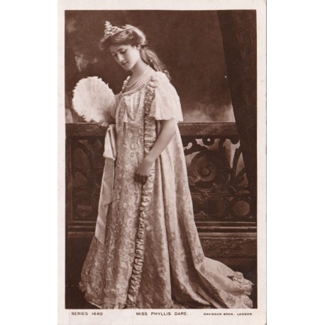 Miss Phyllis Dare - Britisk skuespiller - Series 1640 - Postkort
