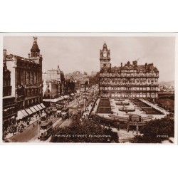 Princes Street - Edinburgh - Skottland - Postkort