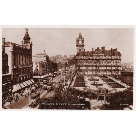 Princes Street - Edinburgh - Skottland - Postkort