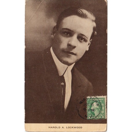 Harold A. Lockwood - Amerikansk skuespiller - Portrett - Postkort
