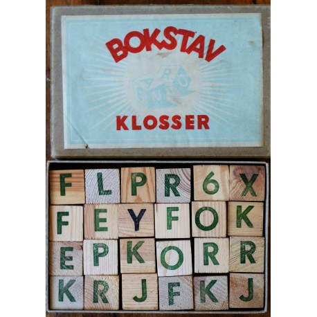 Bokstav klosser i tre