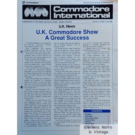 Commodore International: 1989 - Nr. 4 - A Publication of Commodore Electronics Limited