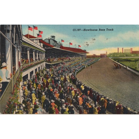 Hawthorne Race Track - Cicero - Illinois - USA - Postkort