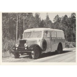 Motordrevet postdiligens - Sverige - Postkort