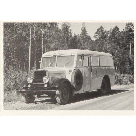 Motordrevet postdiligens - Sverige - Postkort