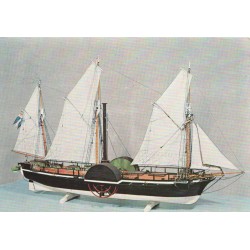 Constitutionen - Model of Sweden's first mail steamer - Sverige - Postkort