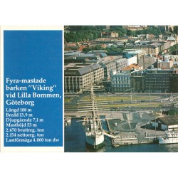 Fyra-mastade barken Viking vid Lilla Bommen - Göteborg - Sverige - Postkort