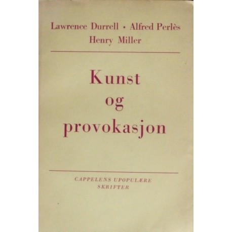 Miller-Durrell- Perles- Kunst og provokasjon