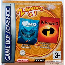 2 Games in 1 - Finding Nemo - The Incredibles - Nintendo GBA