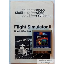 Atari XE: Flight Simulator II - Med norsk manual
