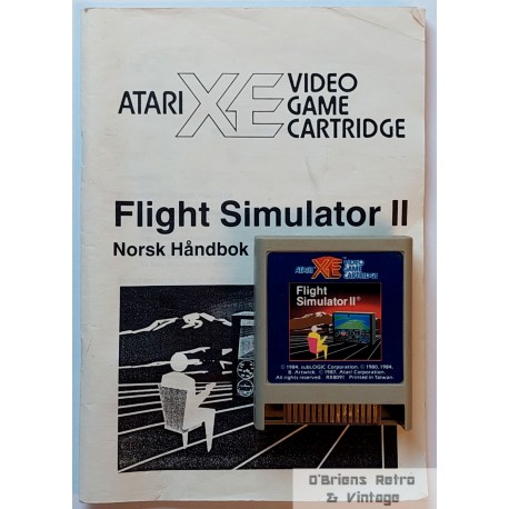 Atari XE: Flight Simulator II - Med norsk manual