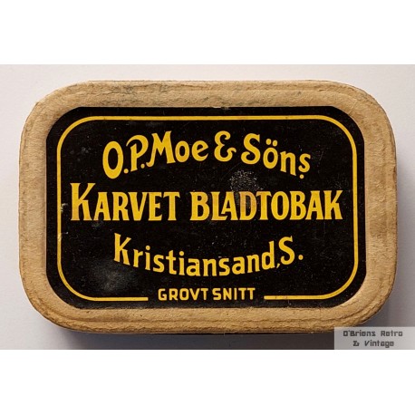 Gammel tobakksboks- Karvet Bladtobak