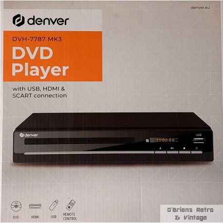 Denver DVH-7787 DVD-spiller - SCART HDMI - PAL og NTSC