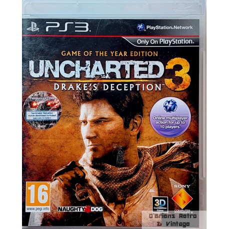 Uncharted 3 - Drake's Deception - Game of the Year Edition - Naughty Dog - Playstation 3