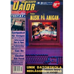Nya Dator Magazin - C64/128/Amiga - 1991 - Nr. 16 - Musik på Amigan