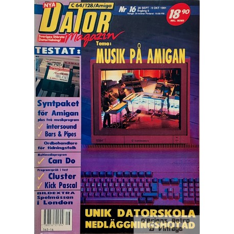 Nya Dator Magazin - C64/128/Amiga - 1991 - Nr. 16 - Musik på Amigan
