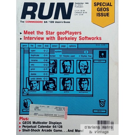 Run - The Commodore 64 / 128 User's Guide - 1989 - September - Special GEOS Issue