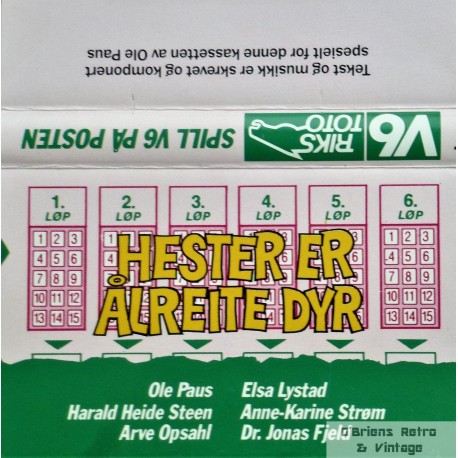 V6- Rikstoto- Hester er Ålreite dyr