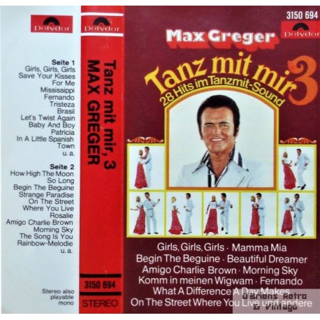Max Greger: Tanz Mit Mir 3 - 28 Hits (kassett)