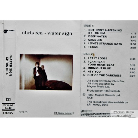 Chris Rea: Water Sign (kassett)