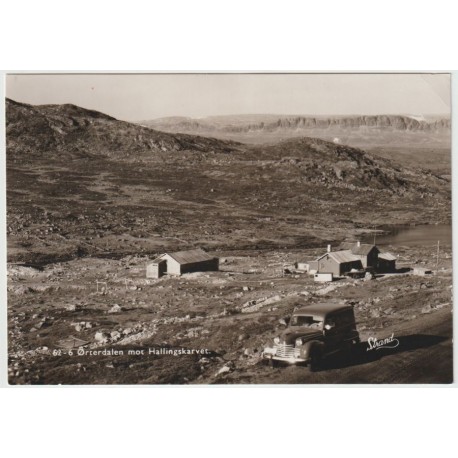 Ørterdalen mot Hallingskarvet - Postkort