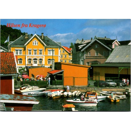 Hilsen fra Kragerø - Parti fra Kragerø - Postkort