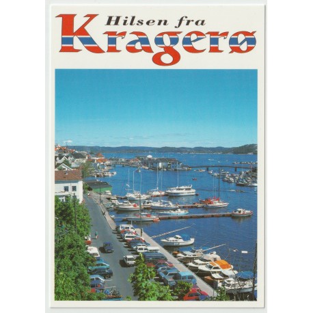 Hilsen fra Kragerø - Parti fra Kragerø - Postkort