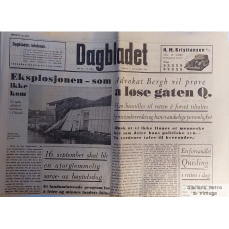 Dagbladet - 1945 - 5. september - Avis