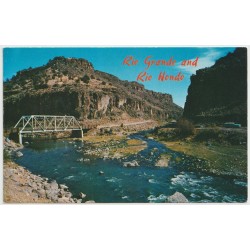 The Rio Grande and The Rio Hondo - USA - Postkort