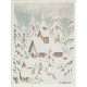 Kirke i snø - Th. Kittelsen - Postkort