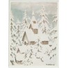 Kirke i snø - Th. Kittelsen - Postkort