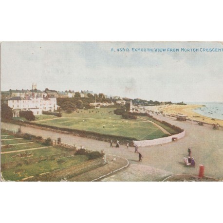 Morton Crescent, Exmouth – Sendt til Norge 1921 - England - Postkort