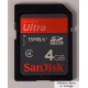 SanDisk Ultra SDHC 4 GB - Minnekort - Memory Card