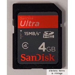 SanDisk Ultra SDHC 4 GB - Minnekort - Memory Card